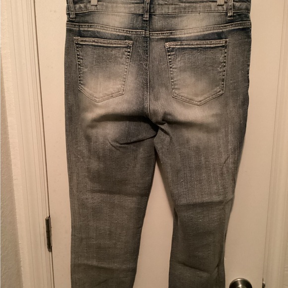 Ruff Hewn Light Blue Jeans with Lace Trim Pockets - Picture 5 of 10